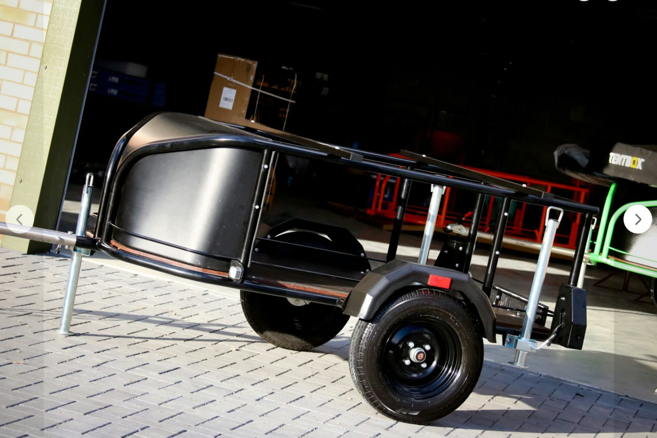 Nomad Micro trailer configurator teaser showing custom setup options