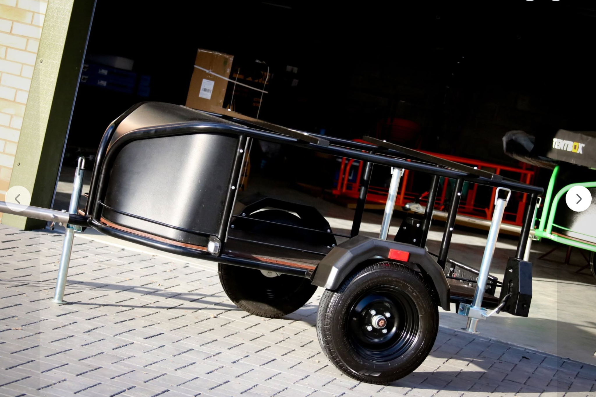 Nomad Micro trailer configurator teaser showing custom setup options